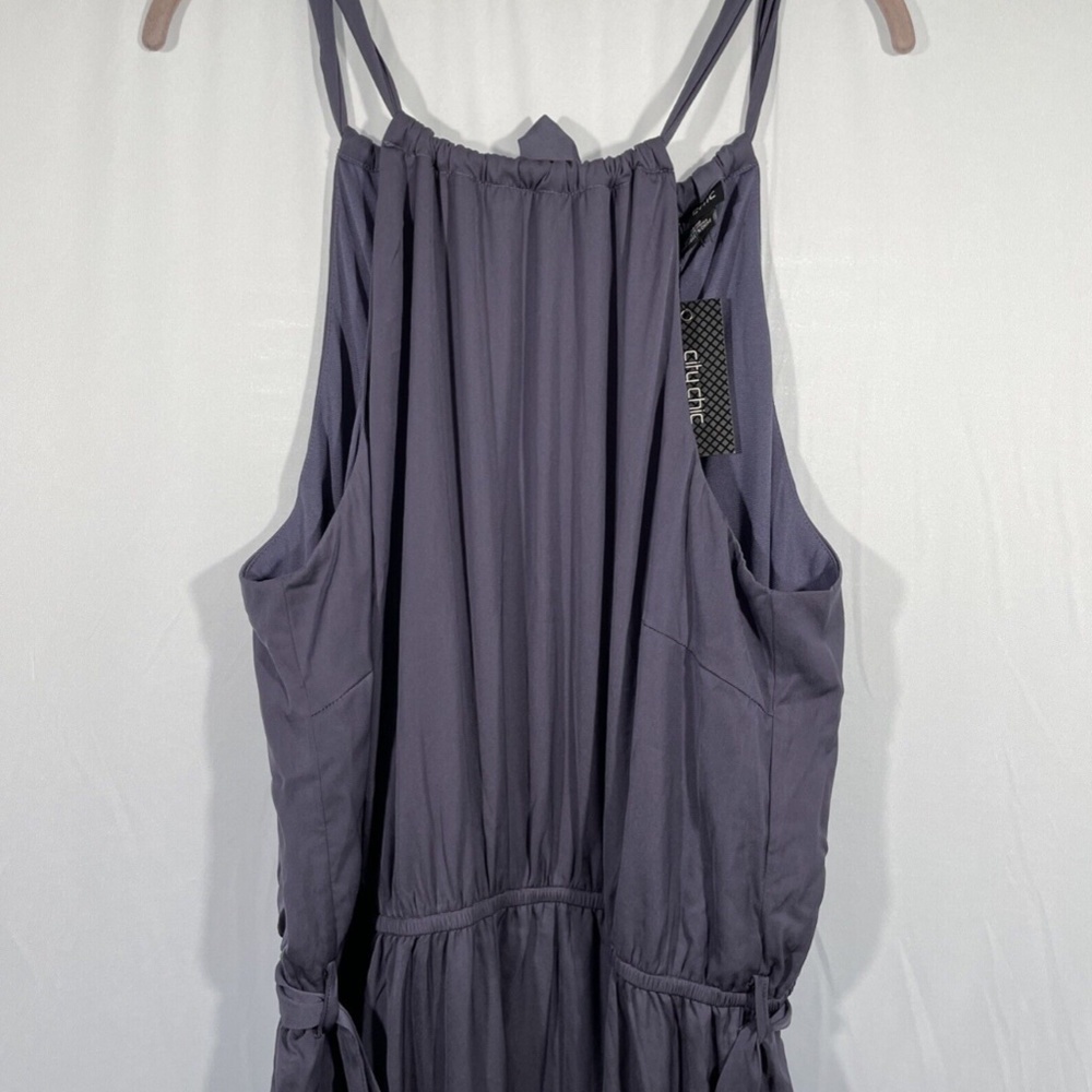 NWT $129 CITY CHIC‎ [ 18W M/18 ] Iconic Tiered Maxi Dress in Dusty lilac #S378 - Picture 8 of 12